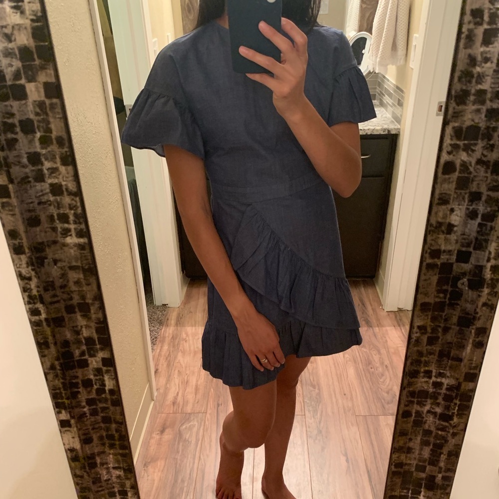 Ruffle Wrap Dress